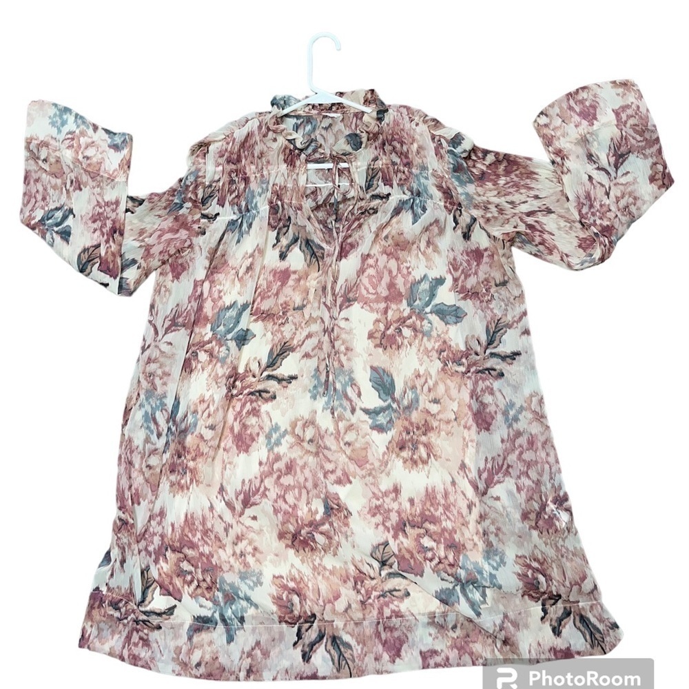 H&M floral baby doll boho feminine fairy festival Cottage core dress LG/XL
